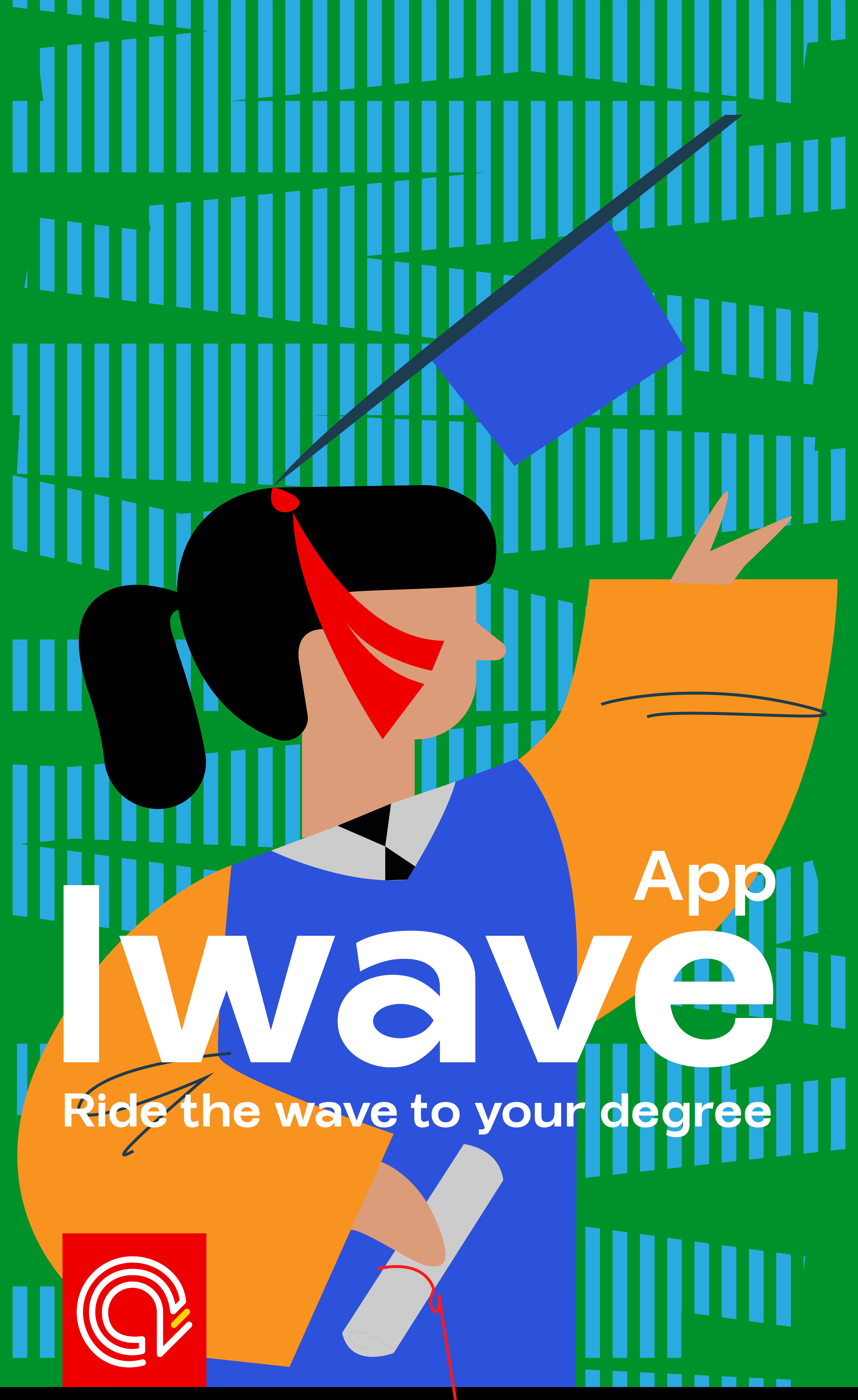 Iwave Poster — Ride the wave to your degree